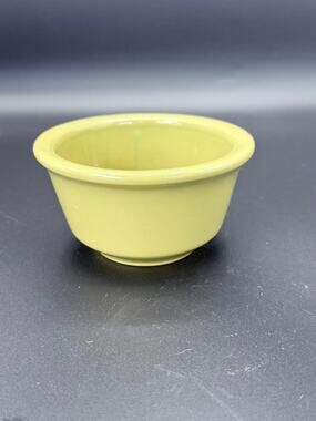 Chartreuse Yellow Glazed Ceramic Ramekin Individual Casserole Dish 5.25"